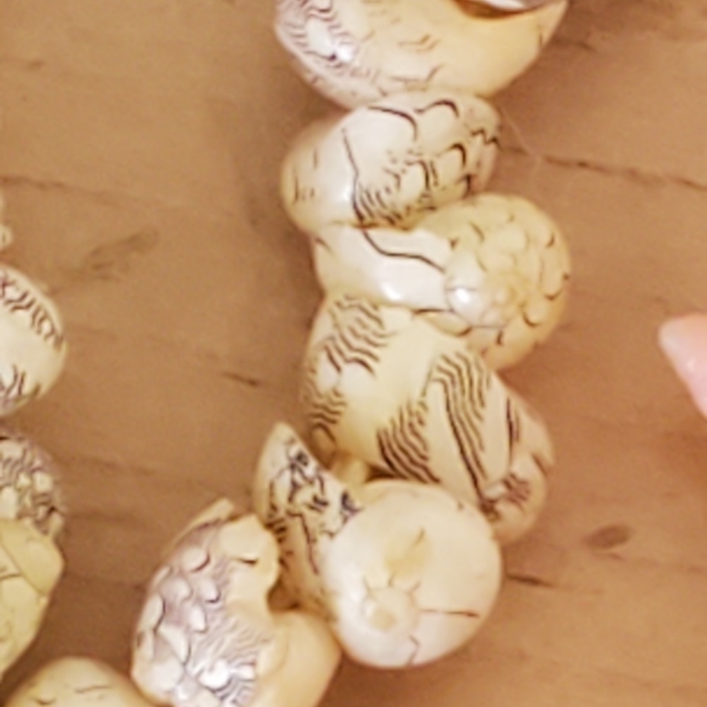 Vintage Tiny Shell Beaded Shell Necklace Bundle - image 1